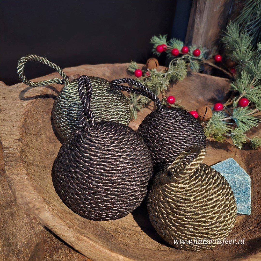 Kerstbal Olive || 10 cm - Afbeelding 6