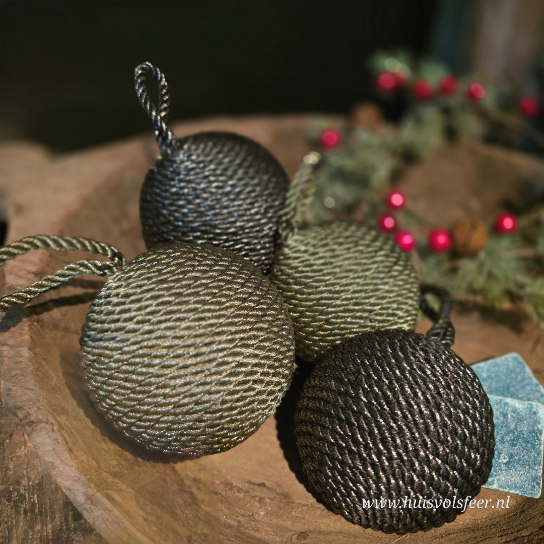 Kerstbal Olive || 10 cm - Afbeelding 7