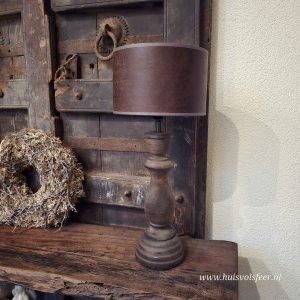 Lampenvoet met Lampenkap- Baluster || 47 cm.