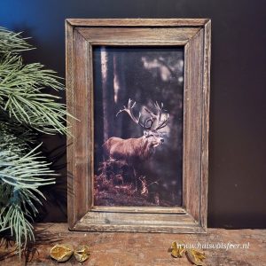 Houten lijst- Groot Hert || 20xH30 cm