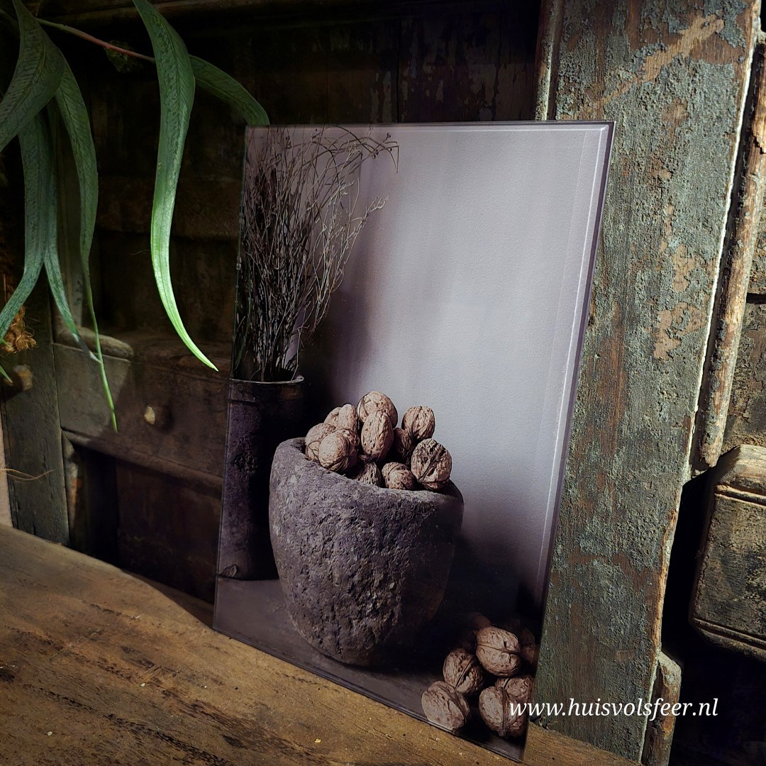 Glas Schilderij- Walnoten (20x30 cm) - Afbeelding 2