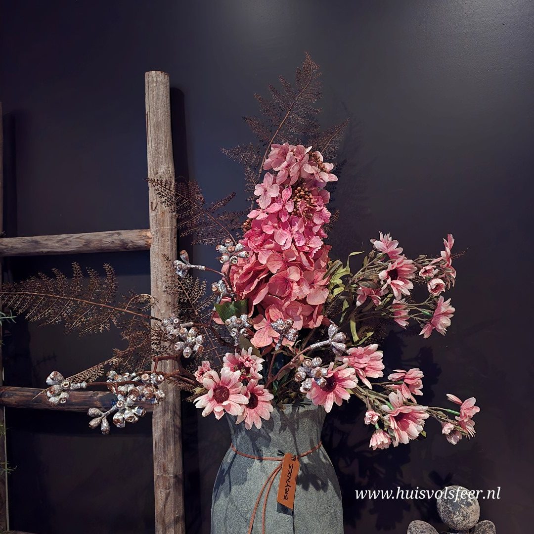 Boeket van Zijdebloemen- Antique Pink || Sylxz. - Afbeelding 2