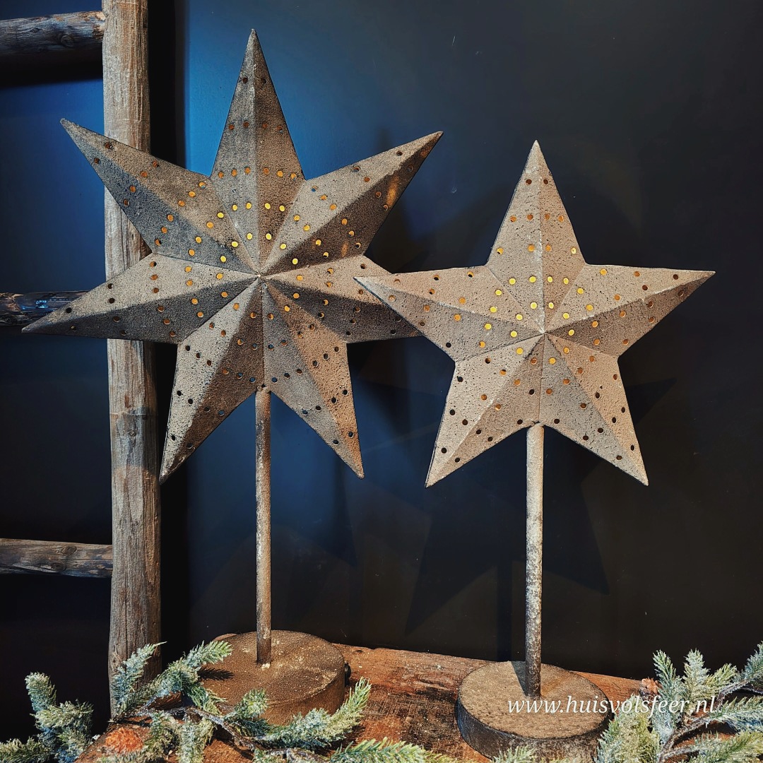 Ster op voet Rusty || 50 cm