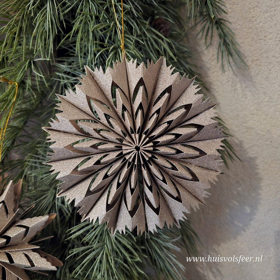 Hanger Star with Glitter – Model Rond || 15 cm