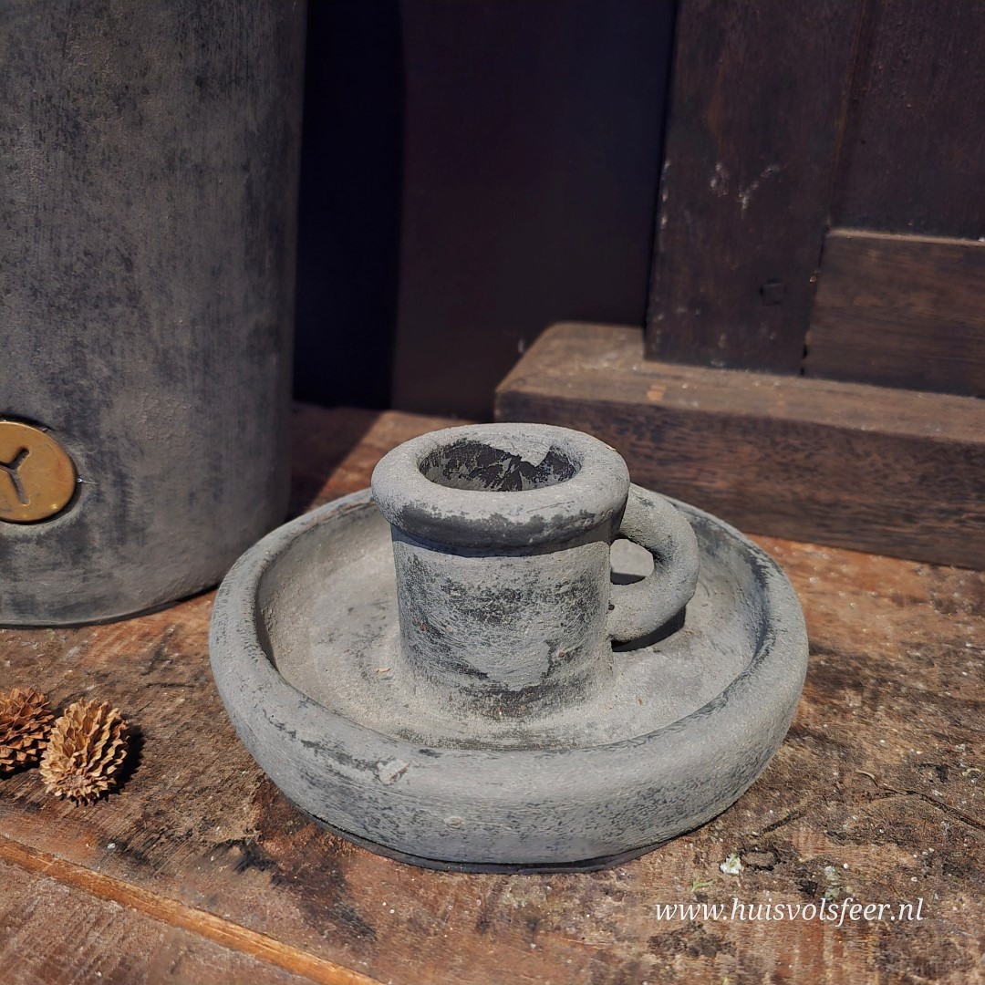 Dinner Candleholder Classic- Stone Black || Brynxz - Afbeelding 5