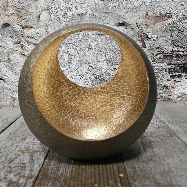 Waxinelichthouder Ring- Brons || 17 cm. - Afbeelding 10