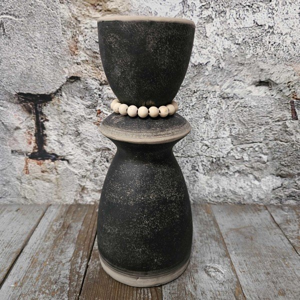 Pors vaas met kralen- 38 cm - Afbeelding 9