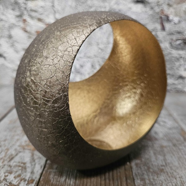 Waxinelichthouder Ring- Brons || 17 cm. - Afbeelding 11