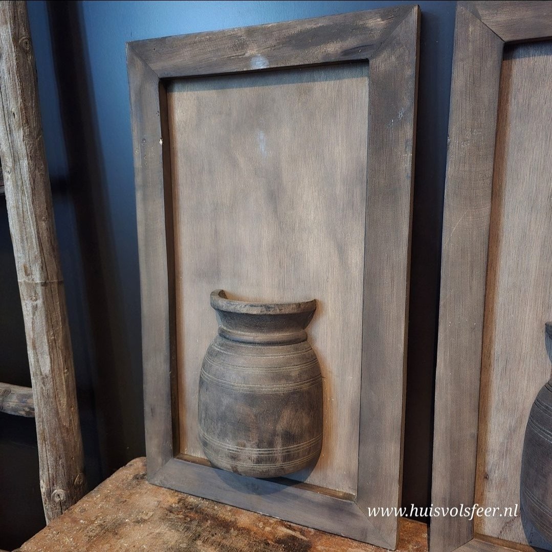 Houten Lijst met Kruik- Summer Meadow Coral - Afbeelding 9