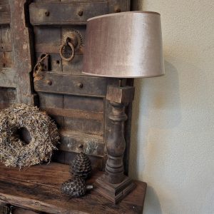 Lampenkap Velvet Taupe || Ovaal 30 cm.