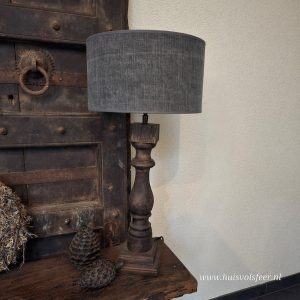 Lampenkap Kiss Graphite || Rond 30 cm.