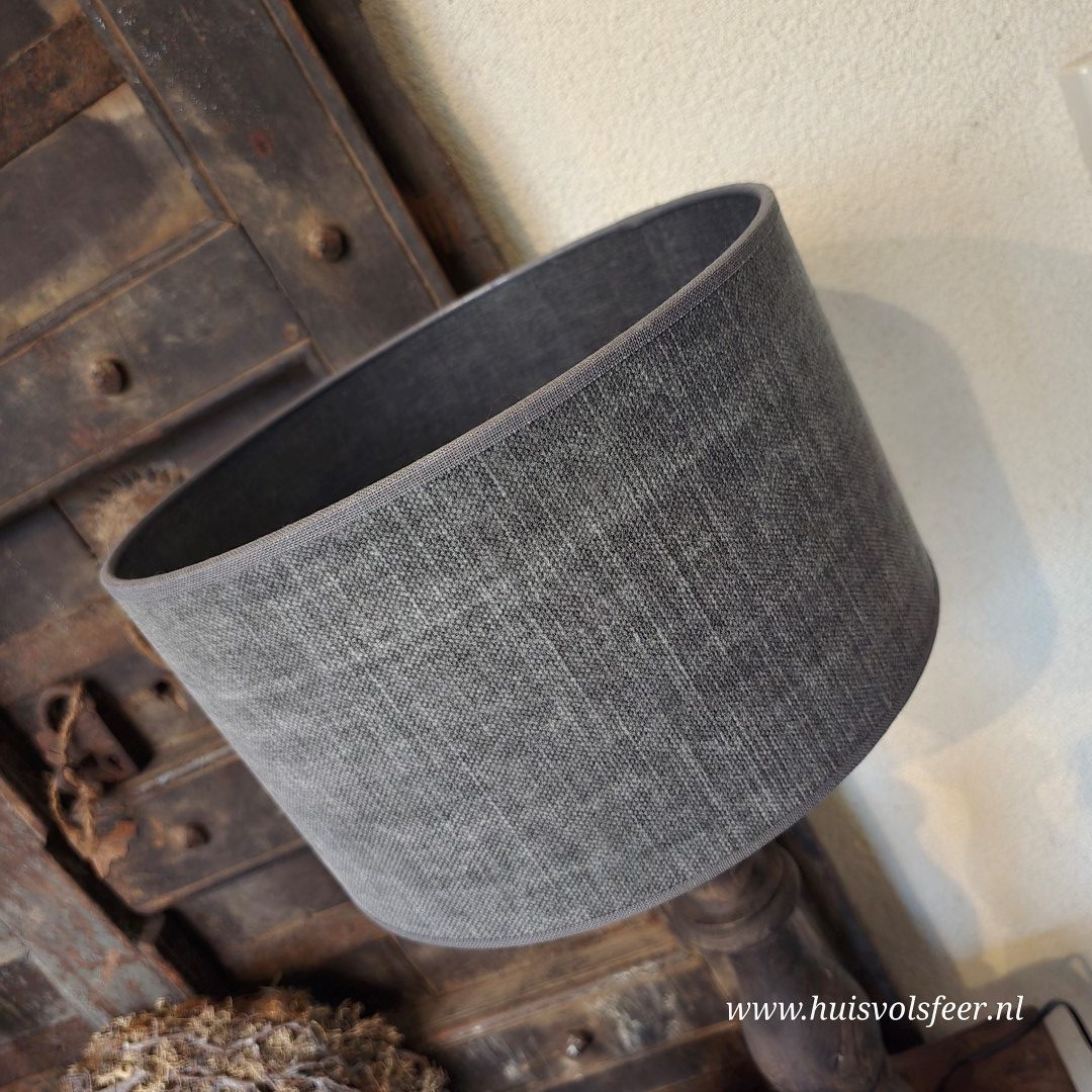 Lampenkap Kiss Graphite || Rond 30 cm. - Afbeelding 3