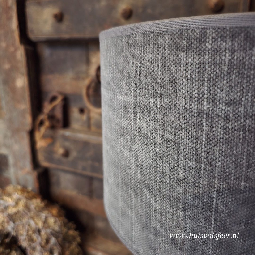 Lampenkap Kiss Graphite || Rond 30 cm. - Afbeelding 4