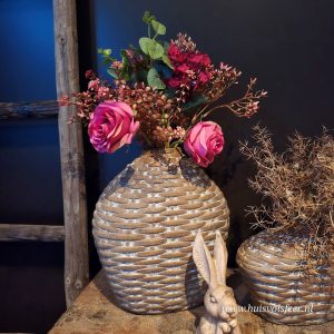 Boeket Beau Fuchsia || Compleet Zijdeboeket