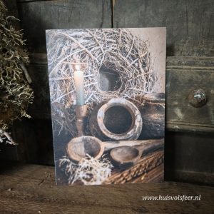 Foto kaart || Krans met kandelaar