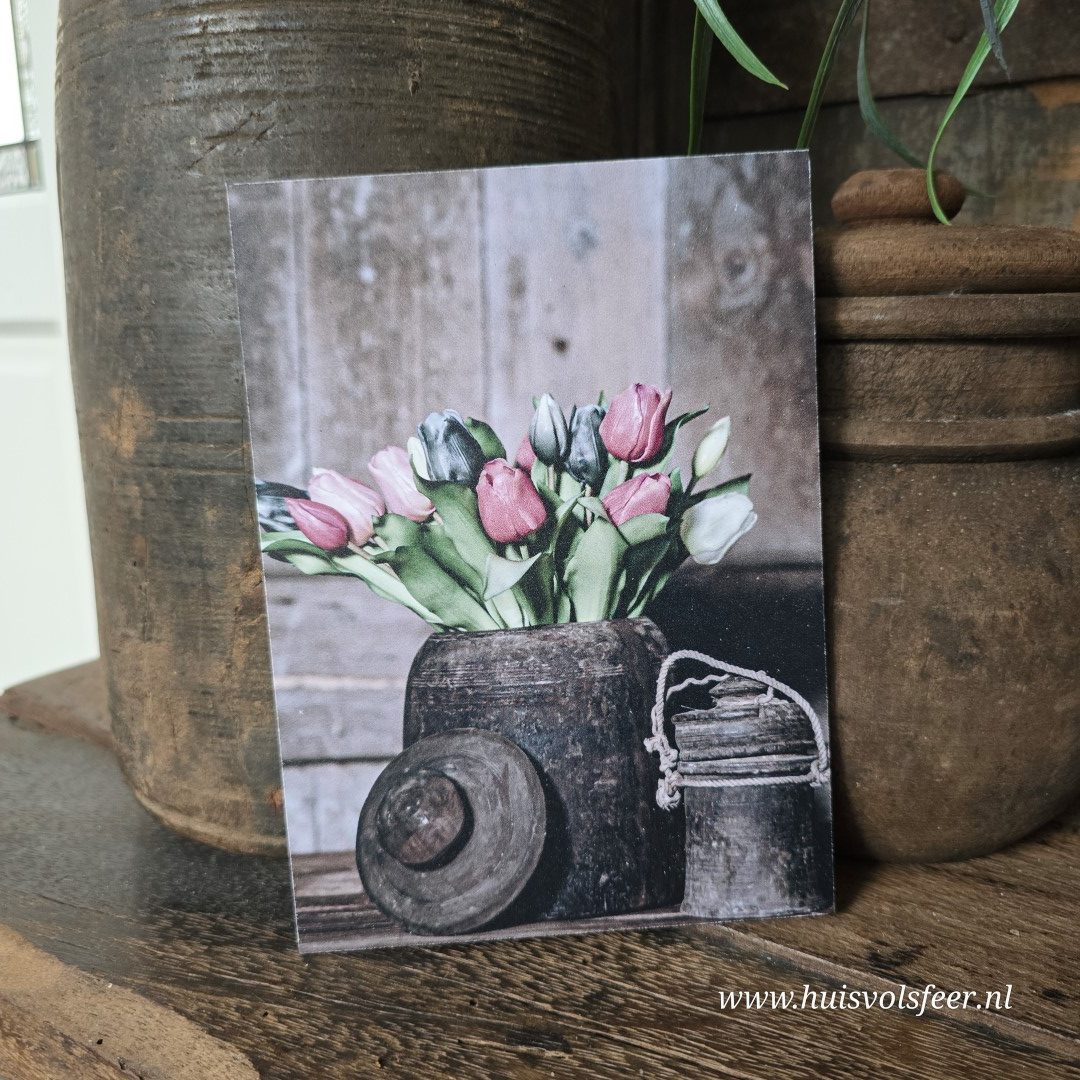 Foto kaart || Tulpen in een pot - Afbeelding 3