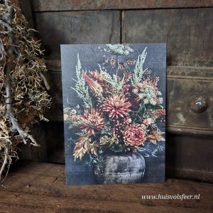 Foto kaart || Boeket bloemen