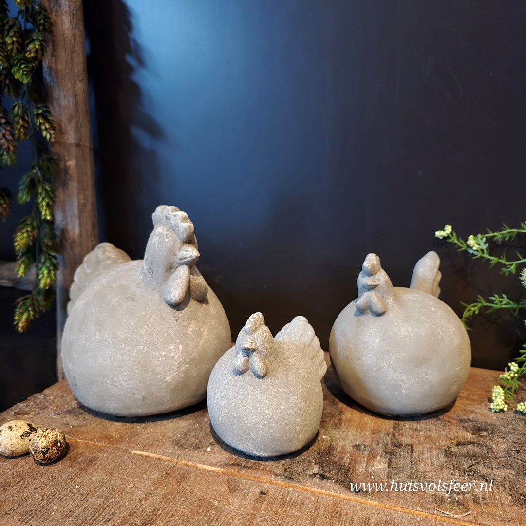 Stenen Kip- Stone Grey || Small.