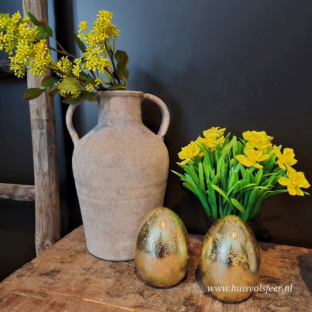 Eggy Gold – Gouden Ei || 12 cm - Afbeelding 2