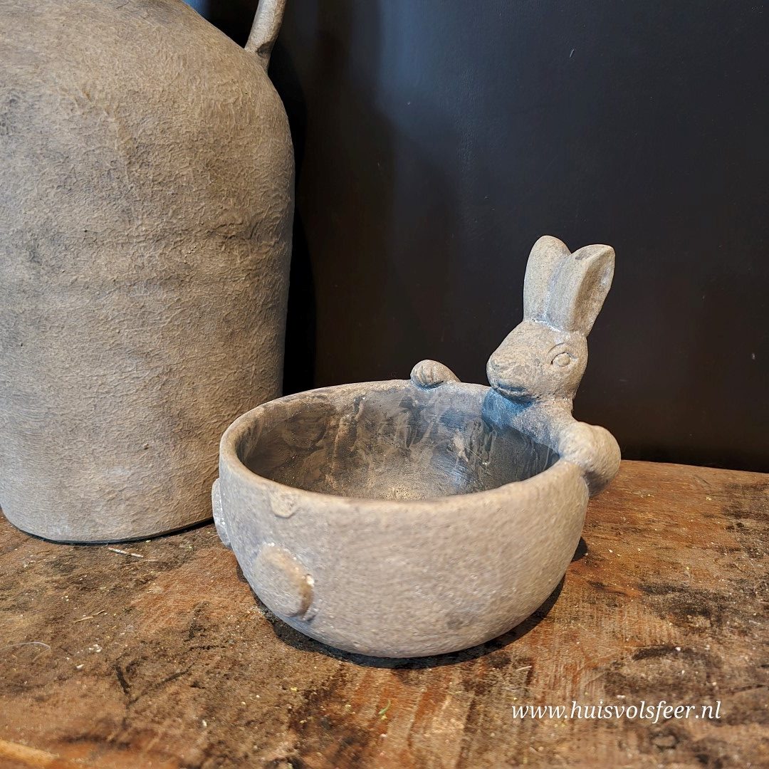 Stenen Schaaltje met Haas - Afbeelding 9