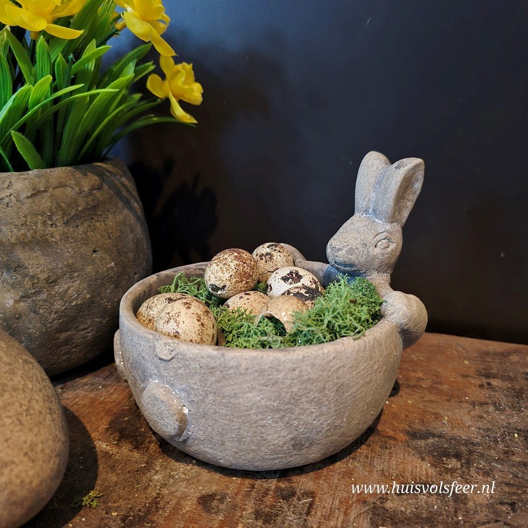 Stenen Schaaltje met Haas