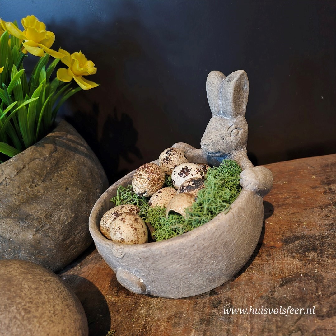 Stenen Schaaltje met Haas - Afbeelding 3