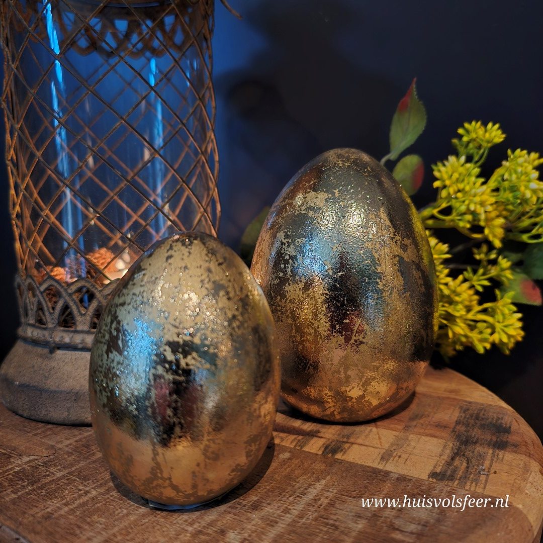 Eggy Gold – Gouden Ei || 9 cm - Afbeelding 3