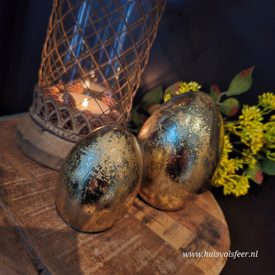 Eggy Gold – Gouden Ei || 9 cm - Afbeelding 5