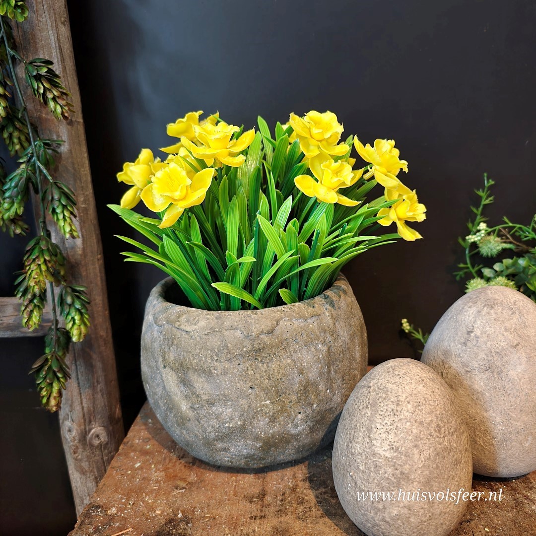 Gele Narcis || Kunstplant in Pot - Afbeelding 7