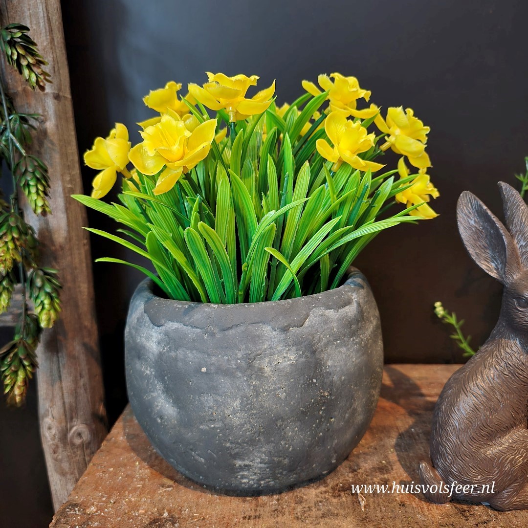 Gele Narcis || Kunstplant in Pot - Afbeelding 4