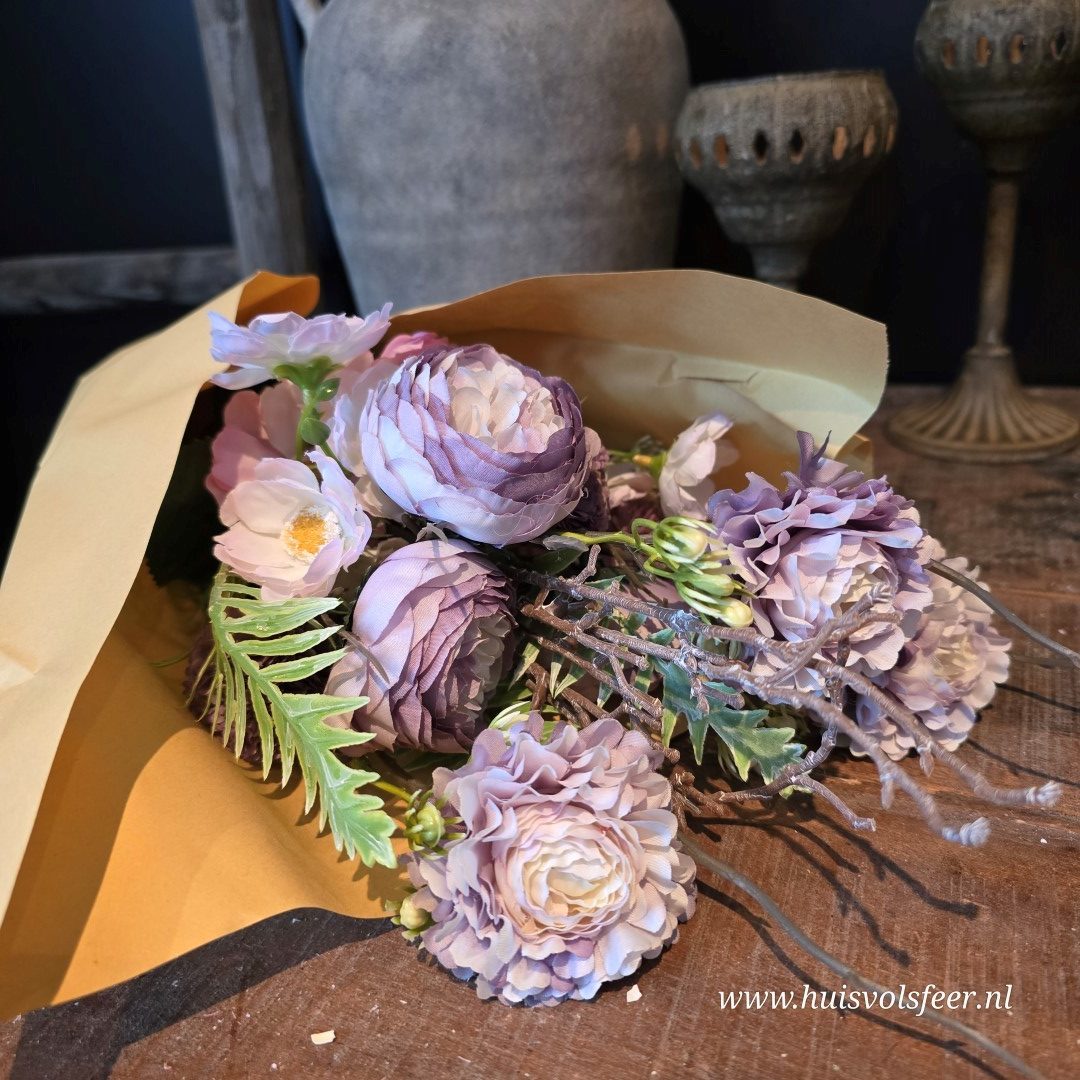 Compleet Zijdeboeket || Lilac - Afbeelding 3