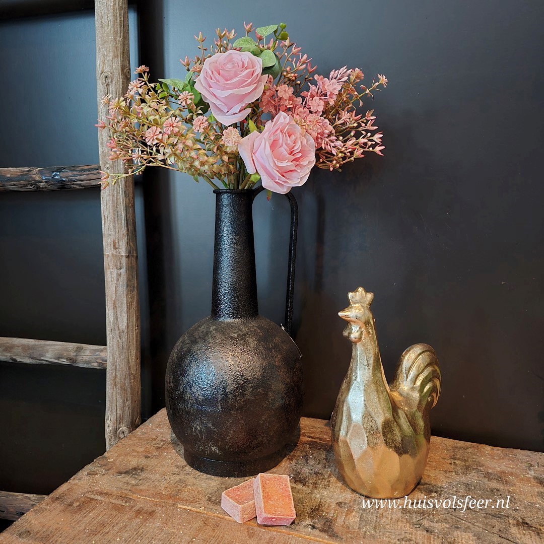 Metalen Vaas met Handvat || 35 cm - Afbeelding 2