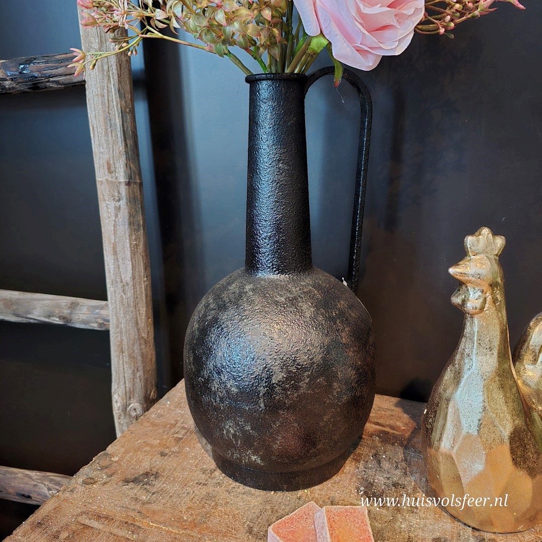 Metalen Vaas met Handvat || 35 cm - Afbeelding 5