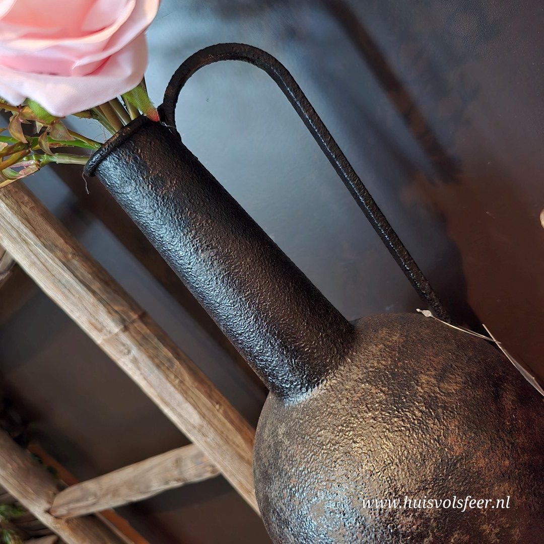 Metalen Vaas met Handvat || 35 cm - Afbeelding 6