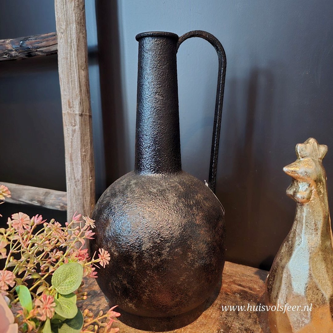 Metalen Vaas met Handvat || 35 cm - Afbeelding 7