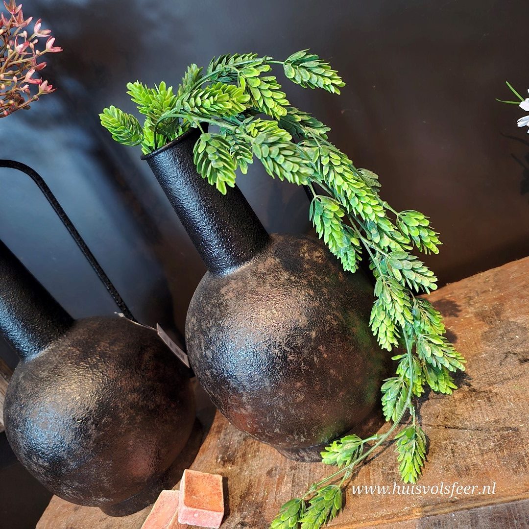 Metalen Vaas met Handvat || 30 cm - Afbeelding 3