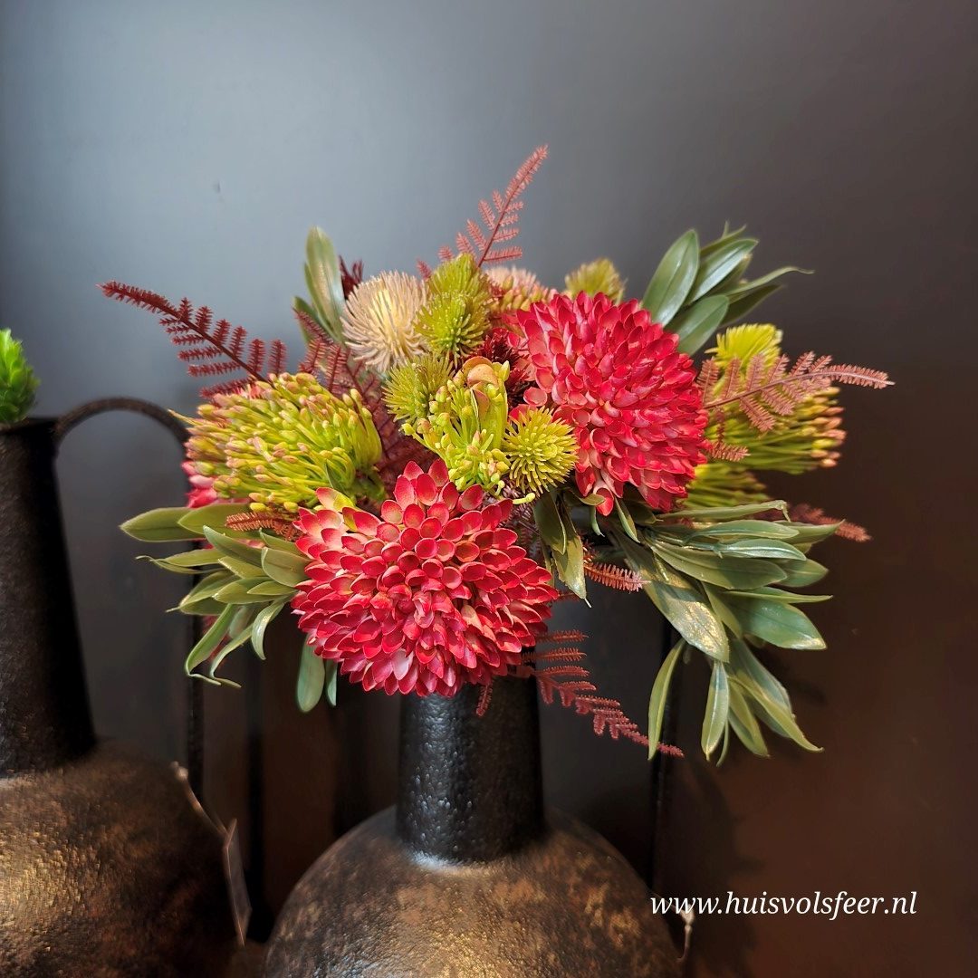 Dahlia Mix Boeket– Rood - Afbeelding 3