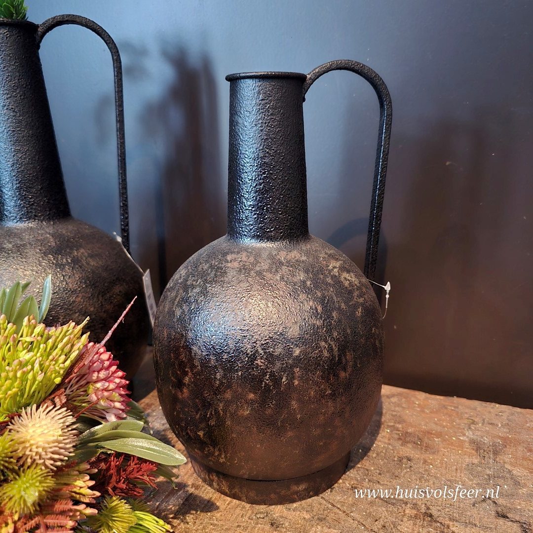 Metalen Vaas met Handvat || 30 cm - Afbeelding 5