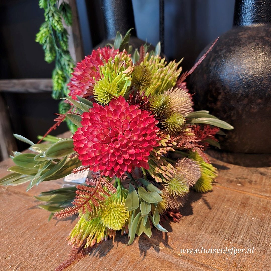 Dahlia Mix Boeket– Rood - Afbeelding 4