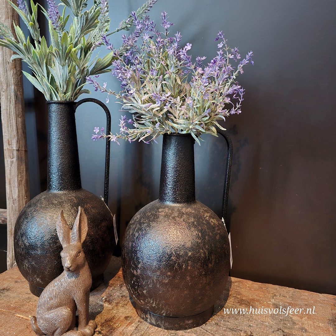 Metalen Vaas met Handvat || 30 cm - Afbeelding 4