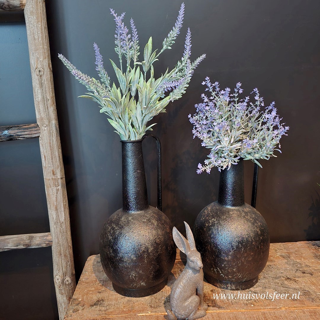 Metalen Vaas met Handvat || 35 cm - Afbeelding 4