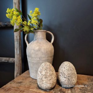 Decoratief Paasei- Stone Look || 13 cm