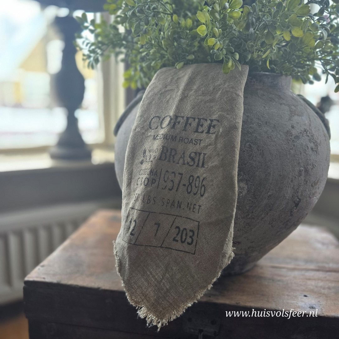 Linnen Shabby Doek New || Koffie - Afbeelding 4