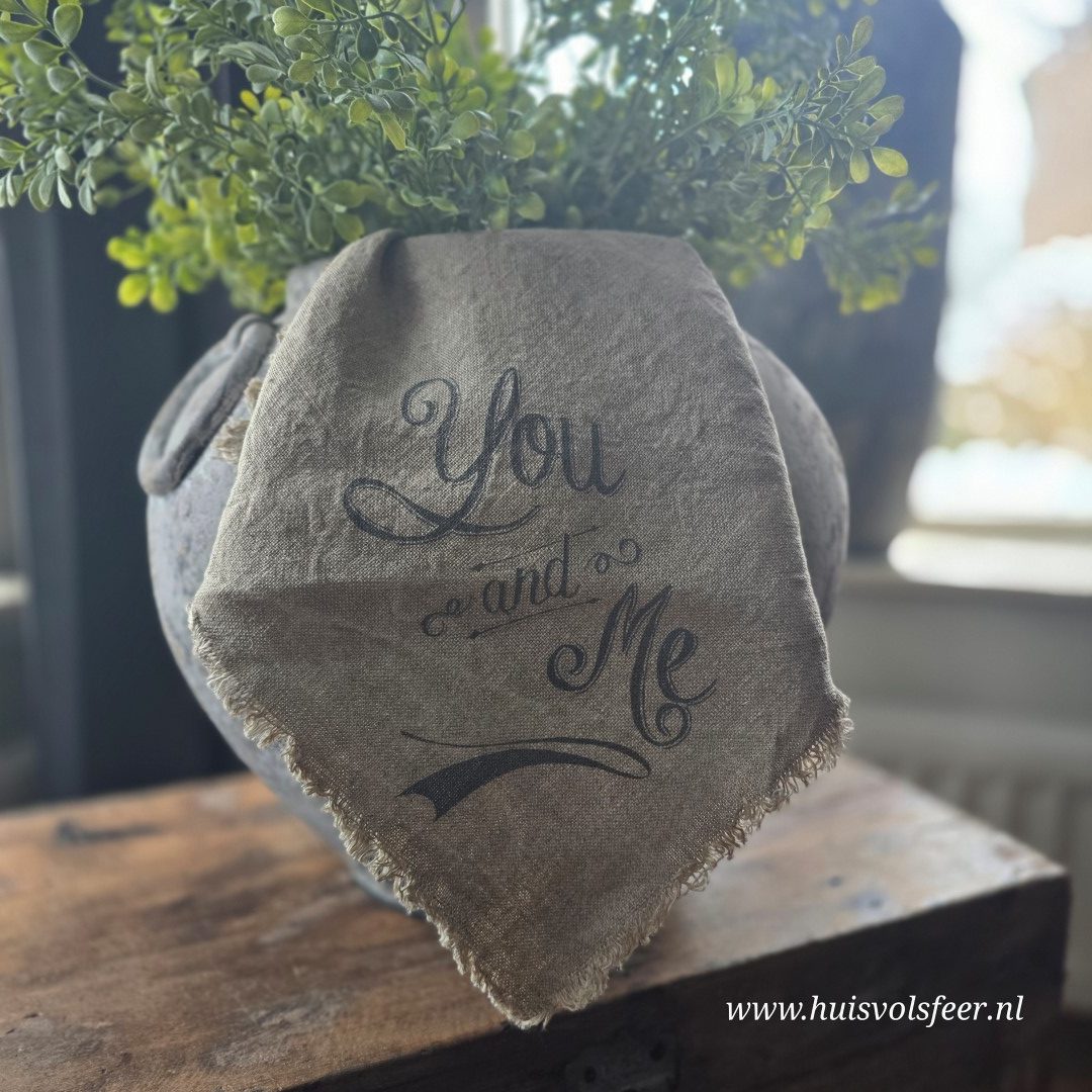 Linnen Shabby Doek New || You and Me - Afbeelding 4