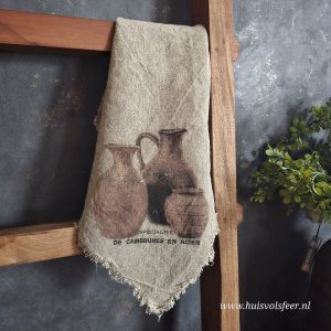 Linnen Shabby Doek New || Houten Potten
