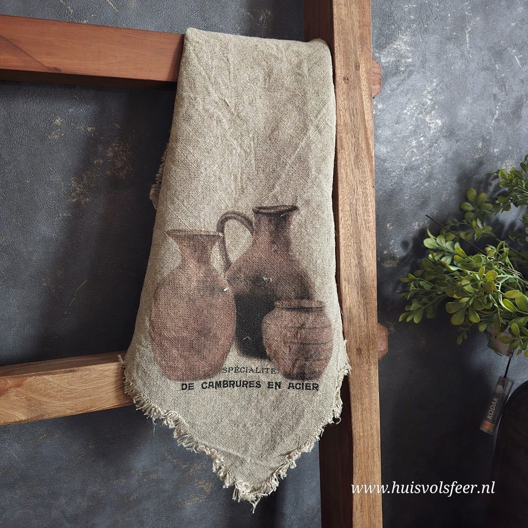 Linnen Shabby Doek New || Houten Potten