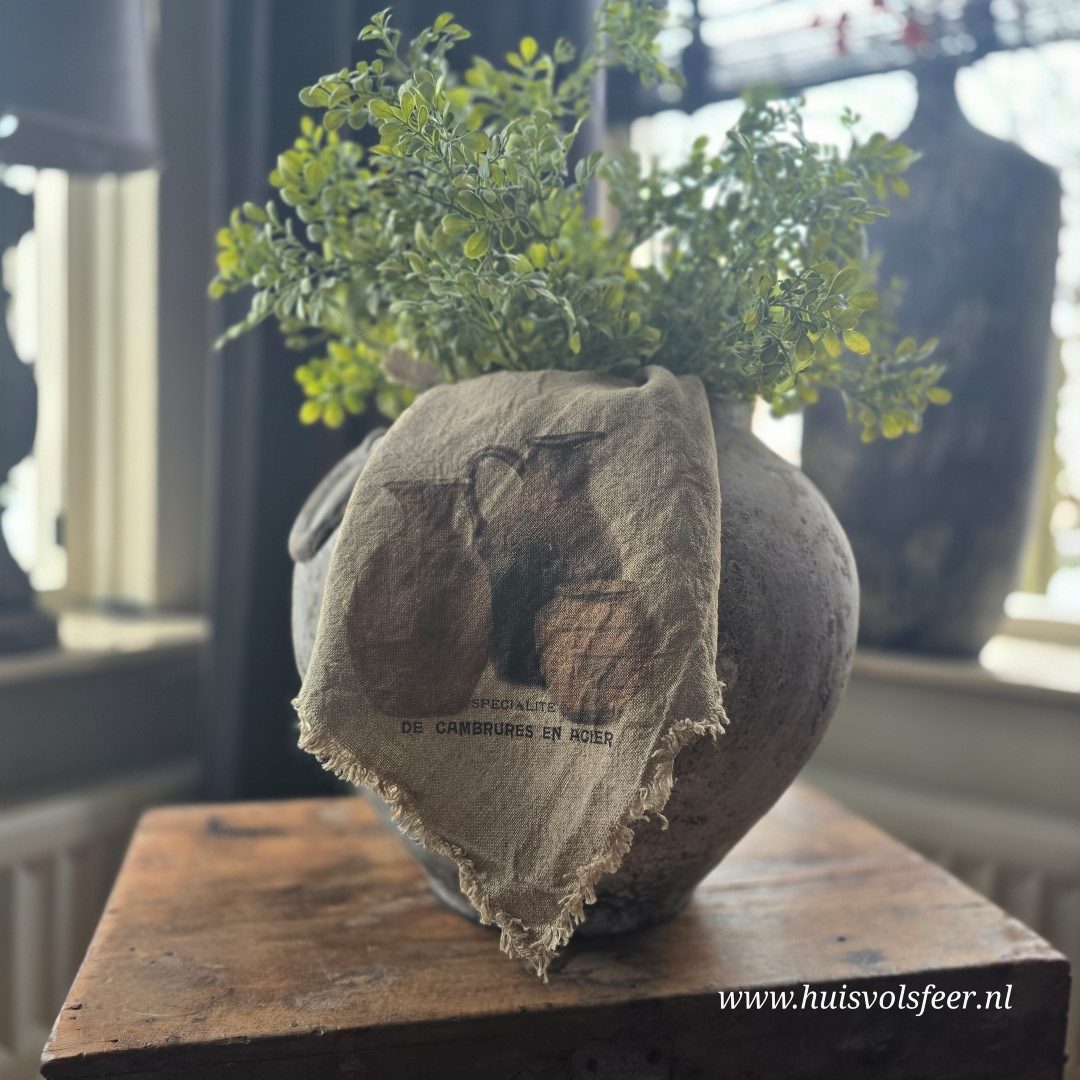 Linnen Shabby Doek New || Houten Potten - Afbeelding 3
