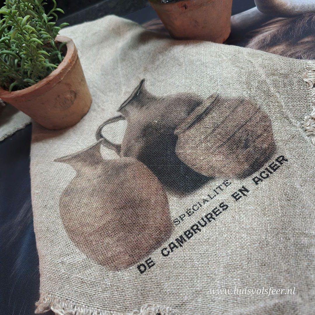 Linnen Shabby Doek New || Houten Potten - Afbeelding 5