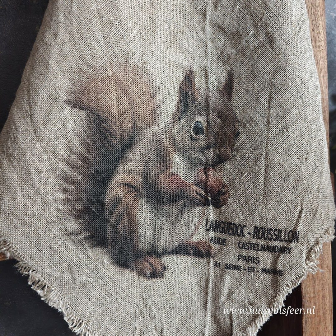 Linnen Shabby Doek New || Eekhoorn - Afbeelding 2