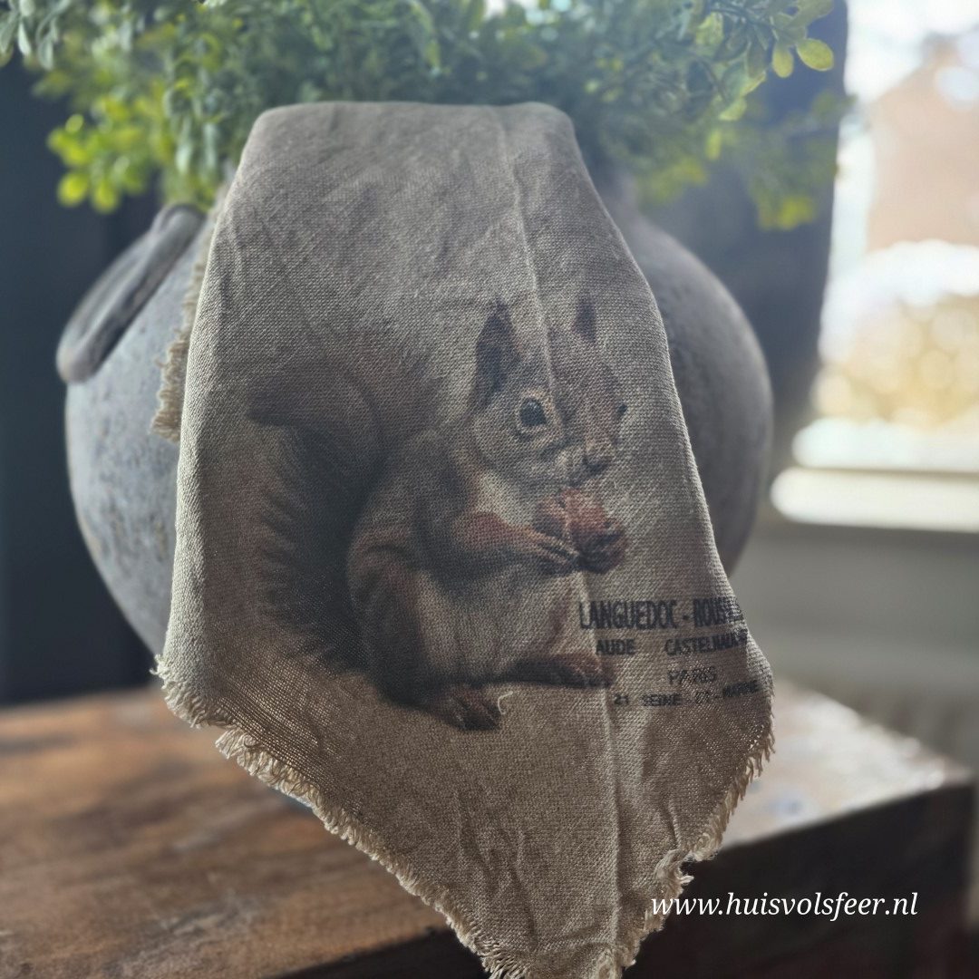 Linnen Shabby Doek New || Eekhoorn - Afbeelding 4
